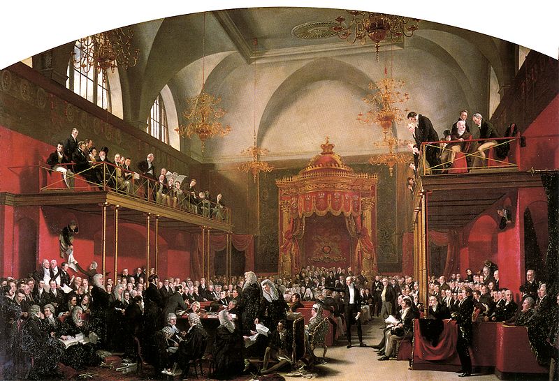 Trial of Queen Caroline, 1820 by Sir George Hayter, NPGL 999.